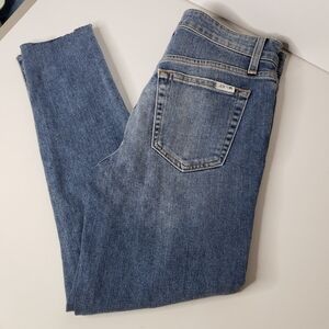 Joe's High Rise Wheaton Skinny Ankle Lightly Distressed Gorp Outdoors Fall Jeans